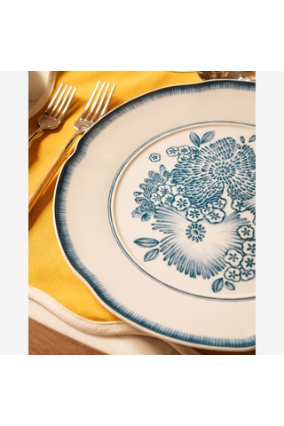 Mavi Porselen Yemek Tabağı 29 Cm