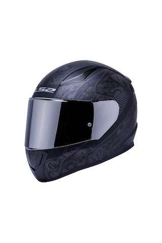 Ls2 Rapıd 2 Crypt Fullface Motosiklet Kaskı Gri Camlı Mat Siyah