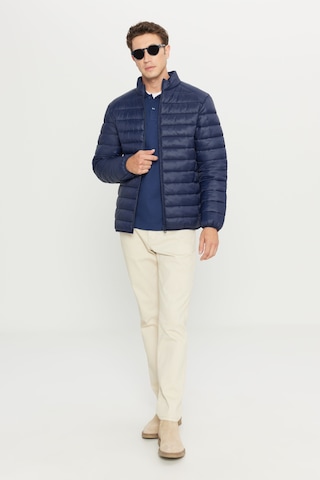 Ac&Co / Altınyıldız Classics Standart Fit Normal Kesim Dik Yaka Erkek Mont - Lacivert