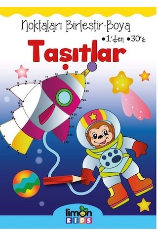 Noktaları Birleştir Boya-Taşıtlar- Limonkids
