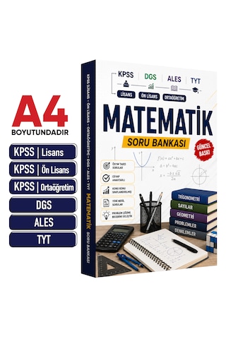 Kpss-dgs-ales-tyt Matematik Soru Bankası Ösym Tarzında Yeni Nesil Sorular Güncel Baskı