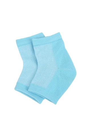 Vkemall Terlik Sock - Nem Emici Ağ Yapılı Topuk Koruyucu Çorap Mavi