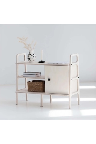 Woodesk Rovere, Ahşap, Dolap Ve Konsol, 120x90, Beyaz Renk