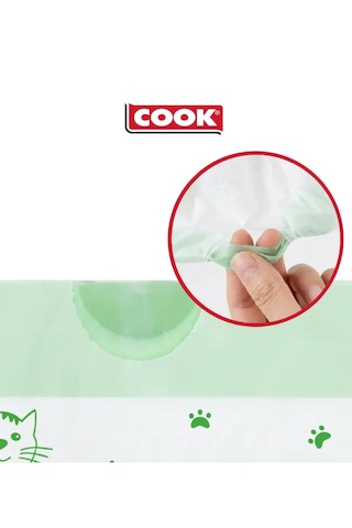 Cook - Akıllı Kedi Tuvaleti 20 Adet Atık Torbası Çöp Poşeti-petkit Purax, Pura Max,pura Max 2-zenon Smart X8624-ubpet C10 Pro Ve Ubpet C20-wero & Neutron Wero Wclb01-neutron Ntl-pw-65bw Neutron Nt-pw-06bw