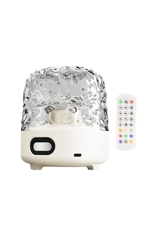 Xindoker 16 Renkli Dinamik Su Dalga Işığı İle Bluetooth Hoparlör, Led Ambiyans Lambası, Şarj Edilebilir Pil, Dokunmatik Ve Uzaktan Kumanda Kontrolü