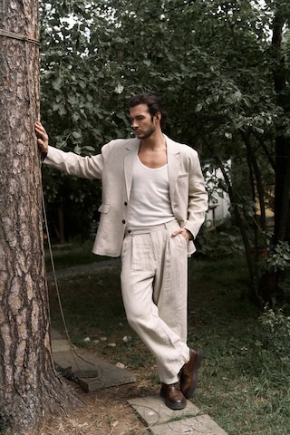 Bohemai Carlo Naturel Keten Erkek Blazer Naturel