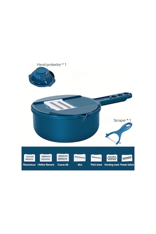 Ambition 12-in-1 Çok Fonksiyonlu Sebze Kesicisi Ve Mavi