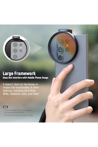 Neewer La006 67mm Telefon Filtre Yuvası Klipsi