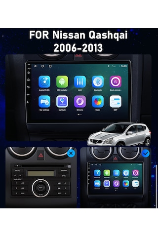 Nissan Qashqai 2006-2014 Android Multimedya 9 İnc Hd Ips 2/32GB