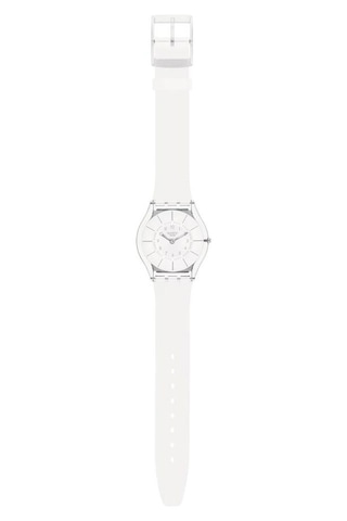 Ss08k102-s14 Swatch White Classiness Kadın Kol Saati Ss08k102-s14 Şeffaf