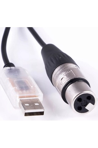 Geekyou Ftdı Usb-dmx512 Kontrol Modülü - Xlr Rs485 Seri Bağlantı Kablosu - Sahne Işık Kontrolü İçin Multi-sistem Desteği Wın/android/mac/linux
