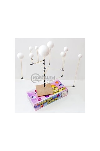 Gezegen Sistemi Maketi, 9 Parça, Güneş Sistemi, Eğitici Maket, Model Gezegenler