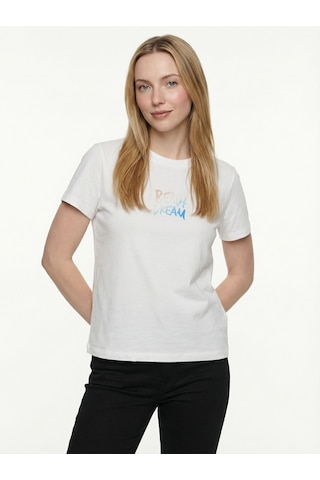LOFT Boxy Fit Kadın Tshirt K.kol Lf2042222 Q1.v1 Beyaz
