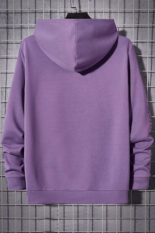Saturn Baskılı Sweatshirt Lila