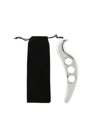 Suntek Paslanmaz Çelik Gua Sha Kurulu Kas Kazıma Masaj Aleti Gümüş