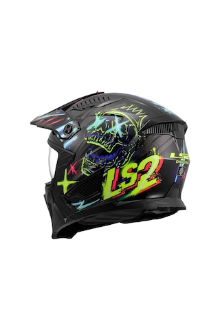Ls2 Drifter Rayz Açık Kask Mavi - Siyah