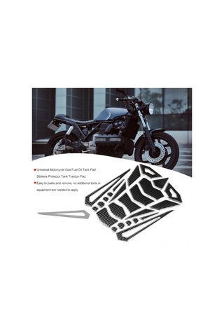 Konesam Motosiklet Tankı Korumalı Sticker - Yumuşak Kauçuk, Kolay Yapıştır & Çıkar, Uv Dayanıklı, Çok Renkli Kenar Seçenekleri