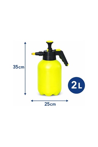 Basınçlı Bahçe Spreyi 2 Litre, El Pompalı İlaçlama Ve Sulama Püskürtücüsü, Ayarlanabilir Nozul, Çok Amaçl Genel