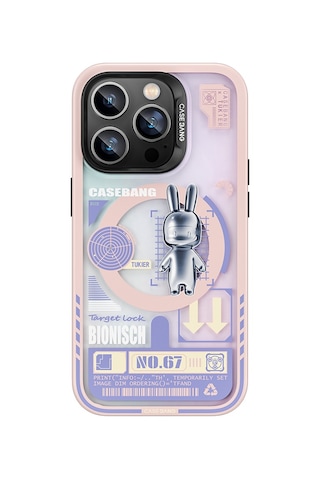 Benks Apple Uyumlu iPhone 14 Pro Kılıf Magsafe Şarj Özellikli Benks Casebang Rabbit Kapak BENKS-TA84189