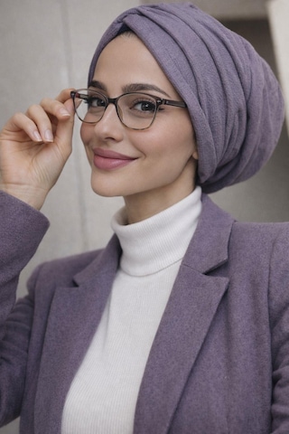 Aişe Tesettür Lila Büzgülü Salaş Bone Aişe Tesettür Lila Büzgülü Salaş Bone
