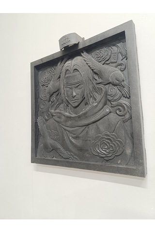 Sharingan Açıldı El Yapımı Itachi Uchiha Işıklı Kabartma Tabloo