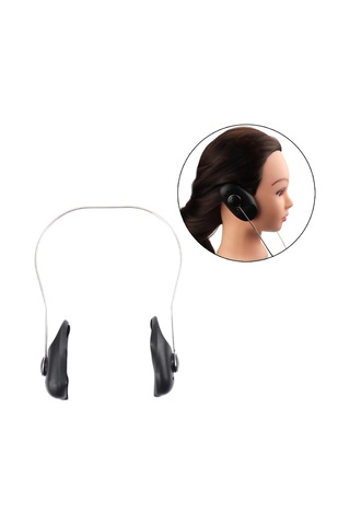 Suntek Kuaför Perma Için Yeniden Kullanılabilir Kulak Koruyucu Siyah