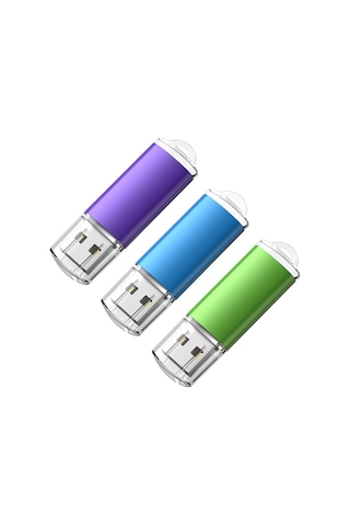 Usb Bellek Çubuğu 64 Gb 3'lü Paket Büyük Kapasiteli Usb Bellek Çubuğu Usb 2.0 Flash Sürücü Ke