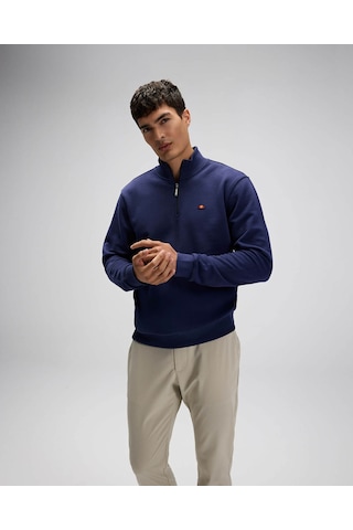 Ellesse Yarım Fermuarlı Lacivert Erkek Sweatshirt Em580 Lacivert