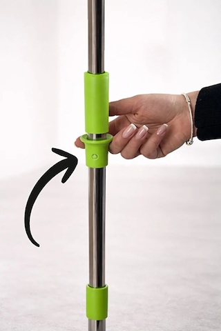 Best Tüm Bezlere Uyumlu Lime Tembel Mop Islak Mendillere Uyumlu Kendinden Mandallı Sıkıştırmalı Mop