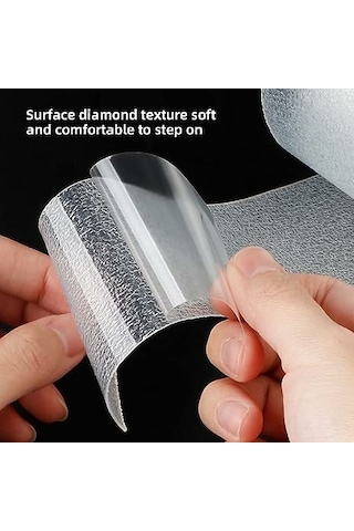 Teltree Araba Koruyucu Camurluk Sticker - Şeffaf Peva Malzeme, Kaymaz Önleyici Dokulu, 5cmx5m, 2 Adet, Kolay Kurulum