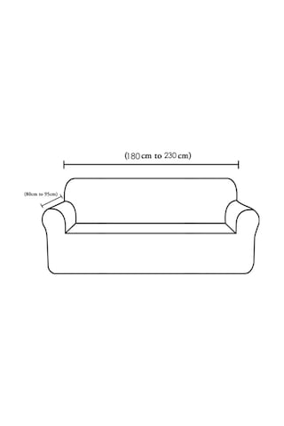Su Yolu Koltuk Örtüsü, Koltuk Kılıfı, Lastikli 3 Kişilik Taş Gri Taşgri