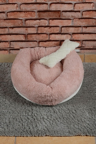 Cookie Pet Sherpa Polar Yıkanabilir Yuvarlak Köpek Kedi Yatağı 50 CM