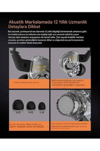 Kz Dawn Iem Kulakiçi Kablolu Kulaklık Basshead Mikrofonlu Dawn