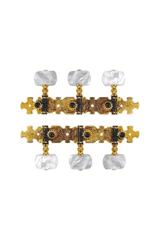 Valencia VCMH0150GD Klasik Gitar Kulağı Klasik 3+3 2.ad.set Gold