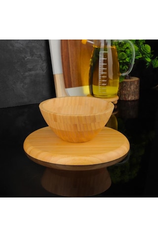 Mien Dayanıklı Bambu Ayaklı Pasta Sunumluk Stand 7b140