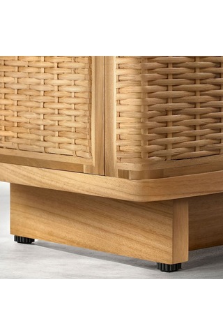 Tv Sehpası, Rattan, 157x41x49 Cm Naturel