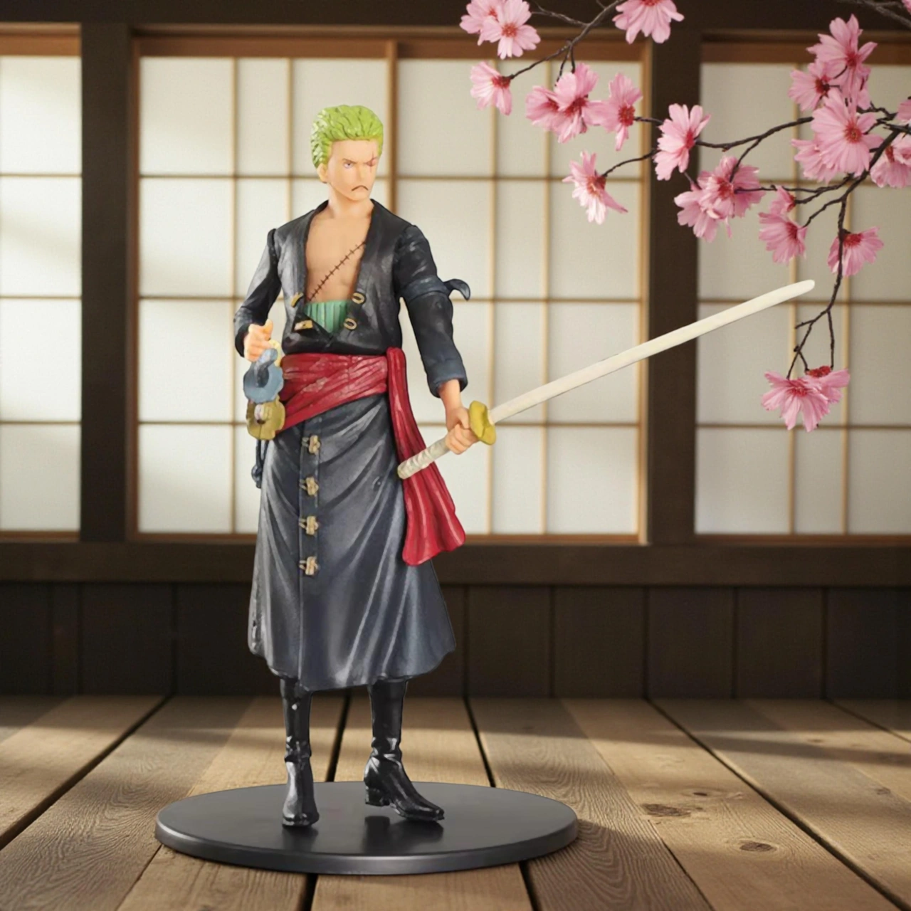 One Piece Roronao Zoro Anime Karakter Figür Oyuncak Koleksiyonluk Dekoratif Biblo 15 Cm. Hediye Seti One Piece