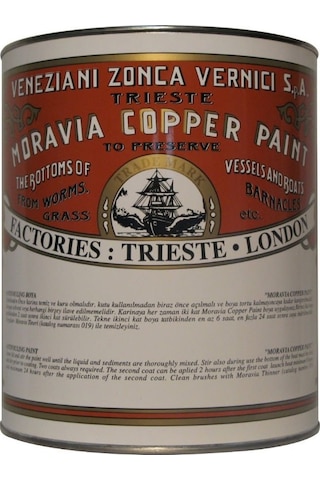 Tekne Zehirli Boyasi. Moravia Zehirli Boya. 2.5L. Kırmızı