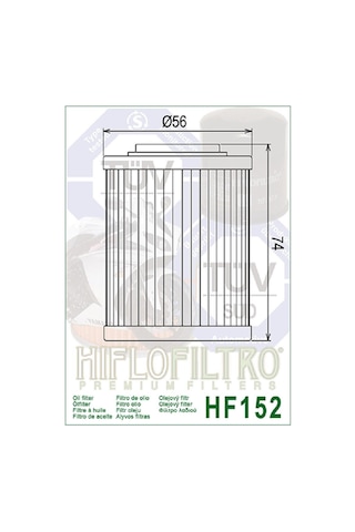 Hiflo Hf152 2001 2008 Aprilia Caponord 1000 Etv Yağ Filtresi