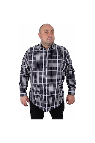 Starbattal Büyük Beden Erkek Gömlek Milagro 23371 SIYAH