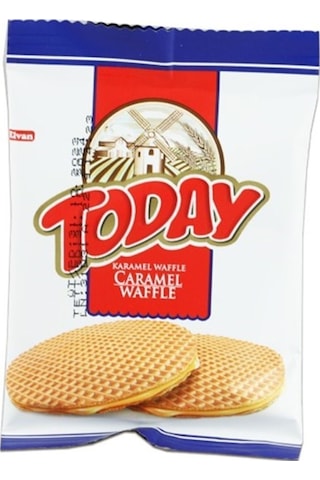 Today Caramel Waffle  22 Gr. 24 Adet (1 Kutu)