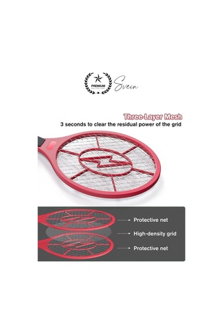 Şarjlı Elektrikli Sivrisinek Öldürücü Sinek Raketi Uv Işıklı Haşere Böcek Öldüren Sineklik Aleti