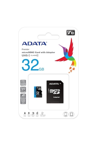 Adata 32 GB Premier Microsdhc Card With Adapter Uhs-ı Class10 V10 Hafıza Kartı
