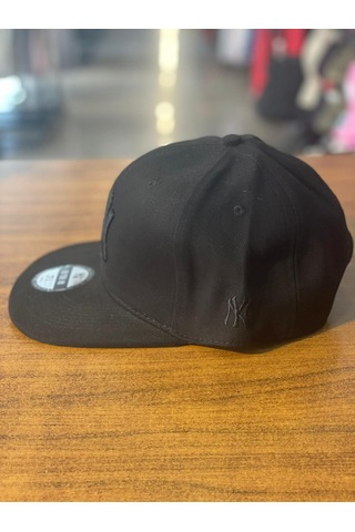 Ny Yankees Siyah Hiphop Snapback Rapper Basket Kanvas Cap Şapka