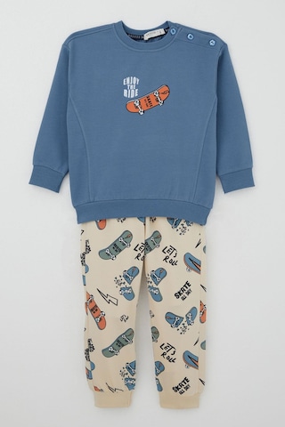 Breeze Erkek Bebek Eşofman Takımı Kaykay Zamanı 9 Ay-3 Yaş, İndigo İndigo