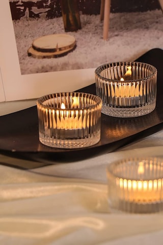 Eva 2 Adet Cam Tealight Mumluk Sunumluk