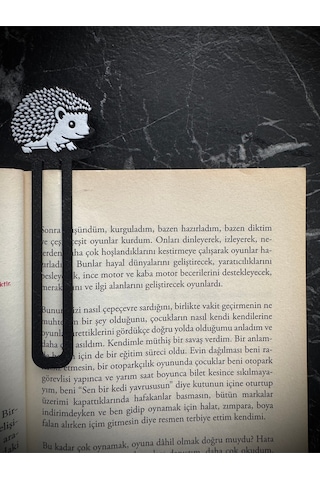 Sevimli Kirpi Şeklinde Kitap Ayracı - Tatlı Kirpi Kitap Ayracı