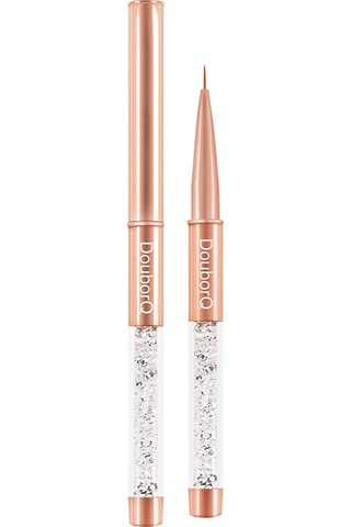 Vkemall 8 Uçlu Roz Altın Tırnak Fırçası - Profesyonel Manikür Ve Dıy Tasarım Aracı