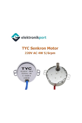 Elektronikport-Senkron Motor Tyc Ac 220-240V 50-60Hz 5/6 Rpm