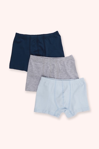 Panço Erkek Çocuk Basic 3'lü Boxer Seti Renkli